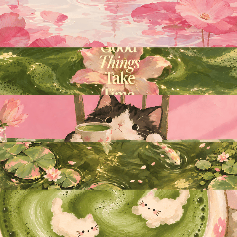 Pink matcha