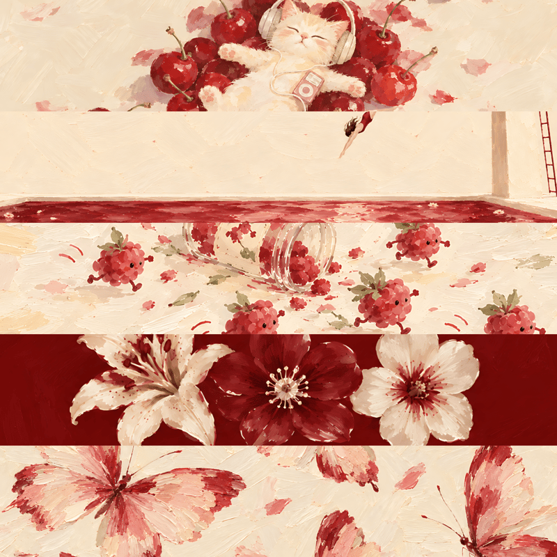 Cherry milk